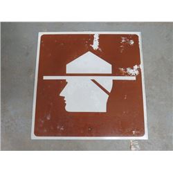SASKATCHEWAN HIGHWAYS SIGN (RCMP) *23.5" X 23.5"*