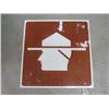 Image 1 : SASKATCHEWAN HIGHWAYS SIGN (RCMP) *23.5" X 23.5"*