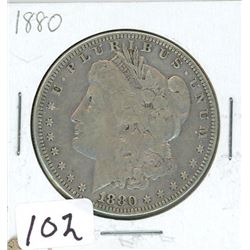 ONE DOLLAR COIN (USA) *1880* (MORGAN) *SILVER*
