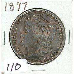 ONE DOLLAR COIN (USA) *1897* (MORGAN) *SILVER*