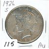 Image 1 : ONE DOLLAR COIN (USA) *1926 S* (PEACE) *SILVER*