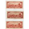 Image 2 : 3-TWO DOLLAR BILLS (CANADA) *1954*