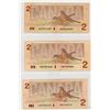 Image 2 : 3-TWO DOLLAR BILLS (CANADA) *1986*