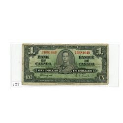 ONE DOLLAR BILL (CANADA) *1937*