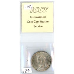 ONE DOLLAR COIN (CANADA) *1935* (ICCS CERTIFIED MS 63) *SILVER*