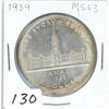 Image 1 : ONE DOLLAR COIN (CANADA) *1939* (SILVER)