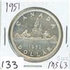Image 1 : ONE DOLLAR COIN (CANADA) *1951-SWL* (SILVER)