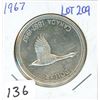 Image 1 : ONE DOLLAR COIN (CANADA) *1967* (SILVER)