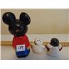 Image 2 : BLACK AMERICANA SALT AND PEPPER SET AND VINTAGE DISNEY MICKEY MOUSE