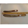 Image 1 : TWO OLD WOODEN HANDLED KNIVES (NO MARKINGS)