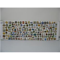 200 PLUS CANADIAN TOWN PINS (VARIOUS PROVINCES)