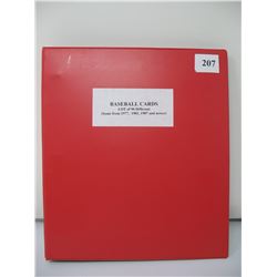 BASEBALL CARDS (ALBUM OF 90 DIFFERENT CARDS) *SOME FROM 1977*