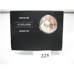 COMMEMORATIVE $10 SILVER COIN (2005)  *POPE JOHN PAUL II*