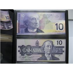LASTING IMPRESSIONS $10 BANKNOTES (MATCHING SERIAL NUMBERS) *1989 & 2001*