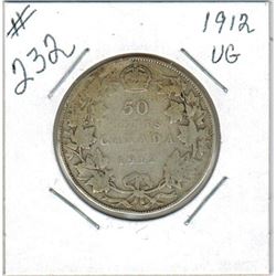 CANADIAN SILVER 50 CENT PIECE (1912)
