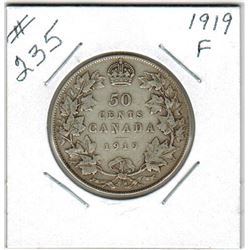 CANADIAN SILVER 50 CENT PIECE (1919)