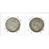 Image 2 : 2- CANADIAN SILVER 50 CENT PIECES (1942)  *WIDE DATE AND NARROW DATE TYPES*