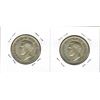 Image 2 : 2- CANADIAN SILVER 50 CENT PIECES (1946)  *WIDE DATE AND NARROW DATE TYPES*