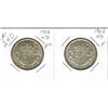 Image 1 : 2- CANADIAN SILVER 50 CENT PIECES (1952)  *WIDE DATE AND NARROW DATE TYPES*