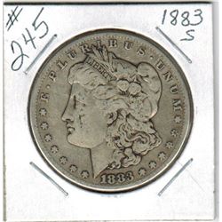 US MORGAN SILVER DOLLAR (1883S)