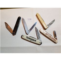 LOT OF 5 GOOD QUALITY POCKET KNIVES