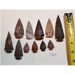 SHARPENED FIELD STONES (LARGE AND SMALL)