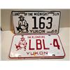 Image 1 : 2 YUKON LICENSE PLATES (1968)