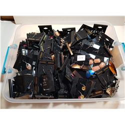 BIG TRAY OF NEVER USED FASHION EARINGS (ABOUT 100)