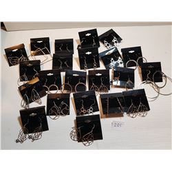 22 STERLING SILVER EARINGS (NEVER USED)