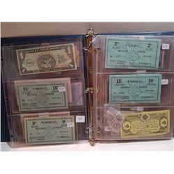 ALBUM OF PAPER VOUCHERS, DISCOUNTS (T.EATONS, ETC…)