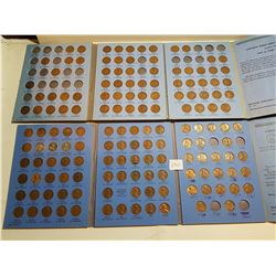 2 BINDERS OF AMERICAN PENNIES (1909-1974-SOME YEARS MISSING)