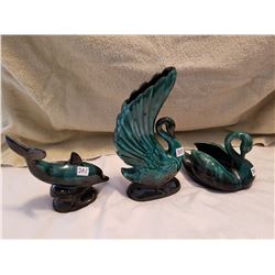 BLUE MOUNTAIN (TWO SWANS AND DOLPHIN)