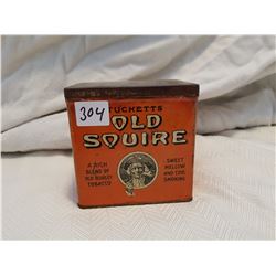OLD SQUIRES TOBACCO TIN