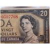 Image 2 : 20 DOLLAR BILL (CANADA) *1954* (MODIFY BILL)