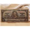 Image 1 : FIVE DOLLAR BILL (CANADA) *1937* (GORDON TOWERS SIGNATURE)
