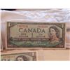Image 4 : LOT OF 3-ONE DOLLAR BILLS (CANADA) *1954* (ONE IS REPLACEMENT)