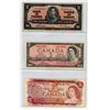 Image 1 : LOT OF 3 TWO DOLLAR BILLS (CANADA) *1937, 1954, 1974*