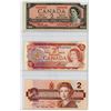 Image 1 : LOT OF 3-TWO DOLLAR BILLS (CANADA) *1954-1974-1986*