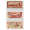 Image 2 : LOT OF 3-TWO DOLLAR BILLS (CANADA) *1954-1974-1986*