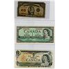 Image 1 : ONE SHINPLASTER AND 2 ONE DOLLAR BILLS (CANADA) *SHINPLASTER=1923--$1=1954, 1973*