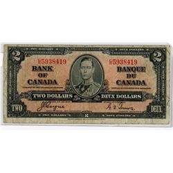 TWO DOLLAR BILL (CANADA) *1937*