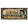 Image 1 : FIFTY DOLLAR BILL (CANADA) *1954* (DEVILS HEAD)