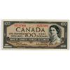Image 1 : ONE HUNDRED DOLLAR BILL (CANADA) *1954*