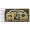 Image 1 : TWENTY FIVE CENT BILL (CANADA-SHINPLASTER) *1923* (CLARK)