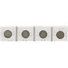 Image 2 : 4-TWENTY FIVE CENT COINS (CANADA-SEQUENCIAL YEARS) *1940-1941-1942-1943* (SILVER)