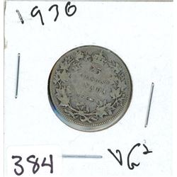 TWENTY FIVE CENT COIN (CANADA) *1930* (SILVER)