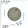 Image 1 : TWENTY FIVE CENT COIN (CANADA) *1934* (SILVER)