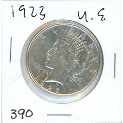 ONE DOLLAR COIN (USA) *1923* (PEACE) *SILVER*