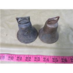 LOT OF TWO BRASS BELLS