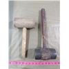 Image 1 : LOT OF TWO WOODEN MALLETS (1 IS A KEG CLOSER)